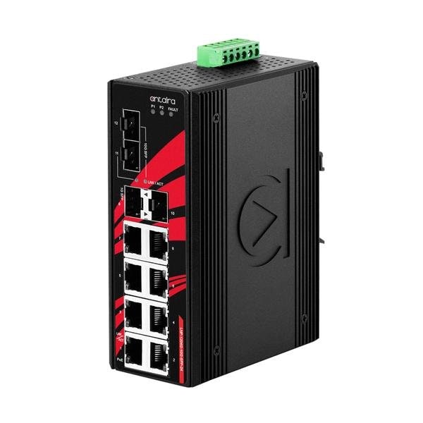 12-Port Industrial Gigabit PoE+ Unmanaged Ethernet Switch